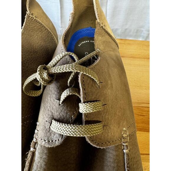 CLARKS SHACRELITE LOW TOP MEN'S SHOES COLOR DARK SAND NUBUCK SIZE 12 - Picture 5 of 9